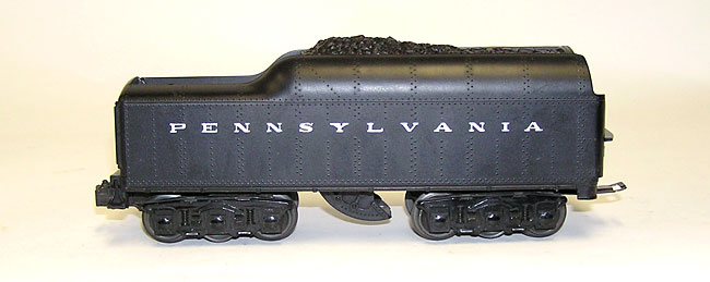 LIONEL 2671 2046 TENDER SHELL PENNSYLVANIN SILVER LETTERING WITH OPEN HOLES BACK 