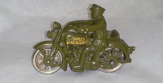 cast iron harley davidson motorcycle toy
