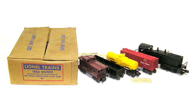 Lionel 501 1001 Erie 1955 Freight Set w 610 6015 LN