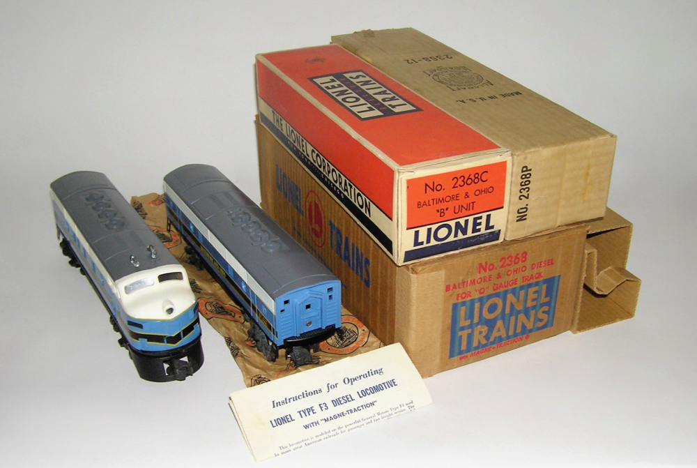 Lionel No 2368P Baltimore & Ohio  Corrugated Licensed Reproduction Box 