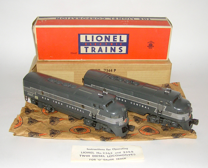 LIONEL # 2343 TWIN DIESEL LOCOMOTIVES INSTRUCTIONS ORIGINAL