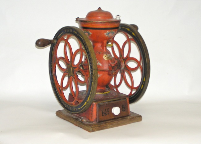 Coffee Pot on Cast Iron Stove in Sepia - Fort Stanton New Mexico