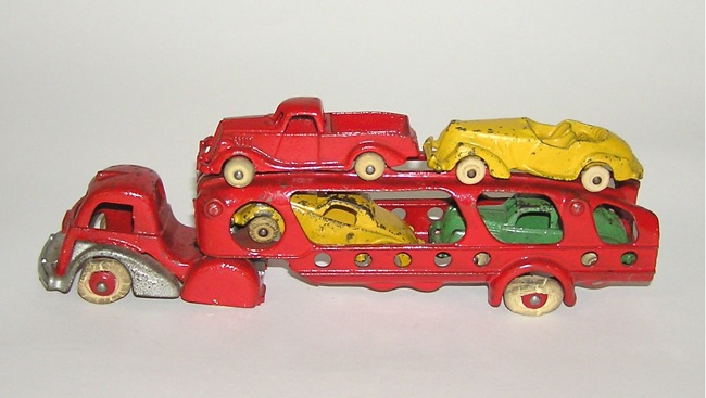 cast iron cars and trucks