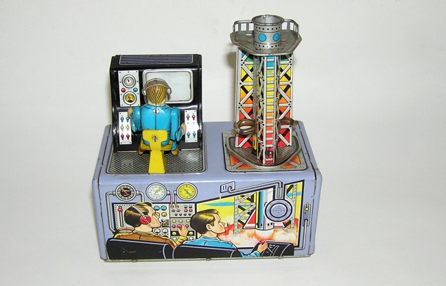 大切な 1950s NOMURA Japan Space Litho Tin Launcher Rocket Jupiter その他