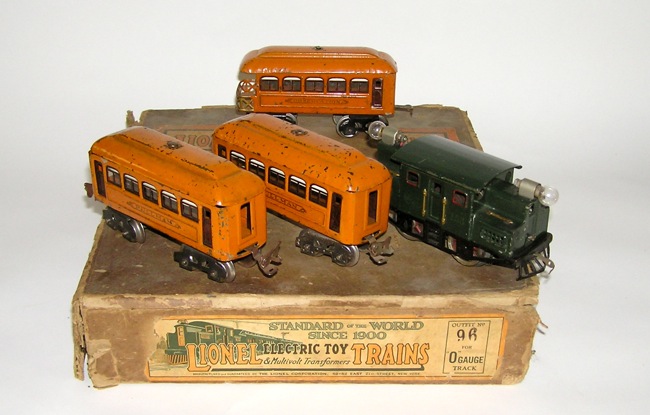Early Prewar Lionel "O" Gauge Train Set 96 w/ # 153 w/ 603 604 Cars (DAKOTApaul) - Picture 1 of 1