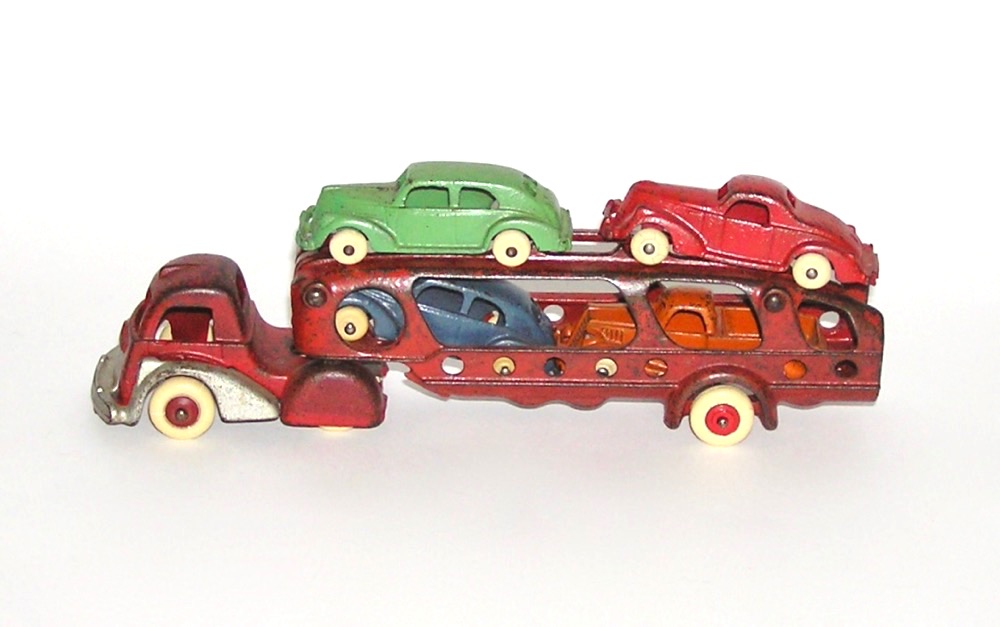 cast iron cars and trucks