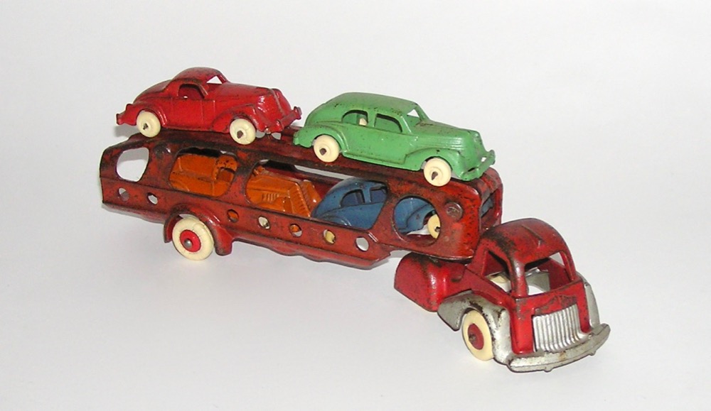 cast iron cars and trucks