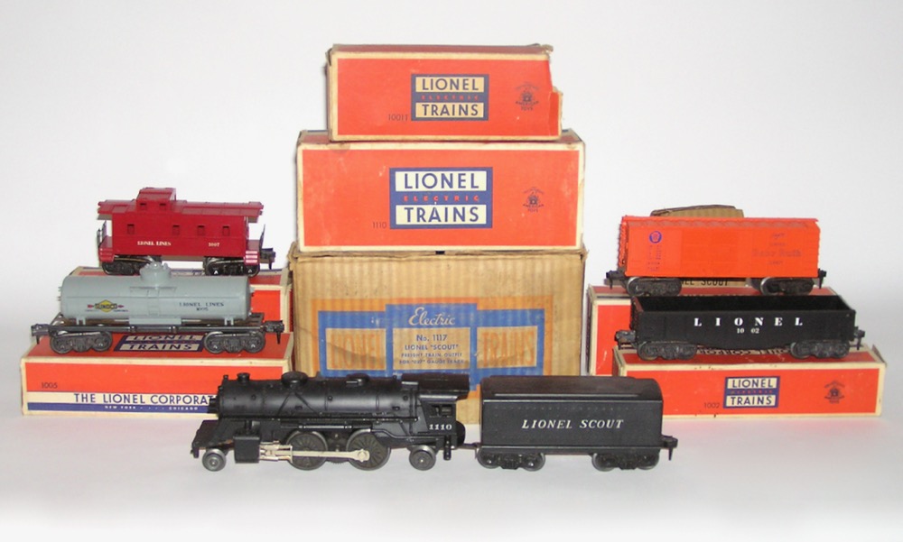 1949 Lionel Postwar Scout Freight Set 1117 1110 Loco 1004