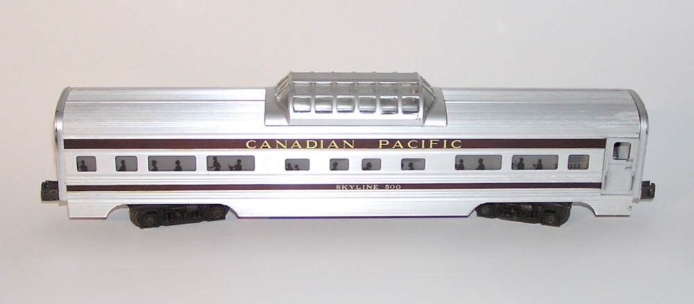 Lionel No. 2552 Canadian Pacific Skyline 500 Vista Dome #2
